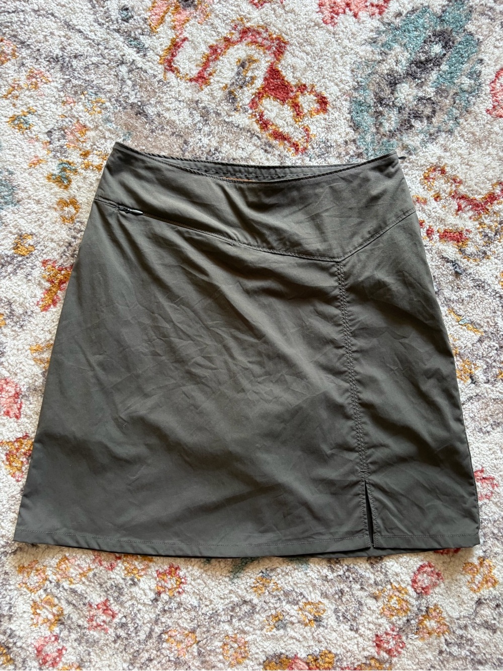 Patagonia Olive Green A-Line Outdoor Skirt/Skort size2